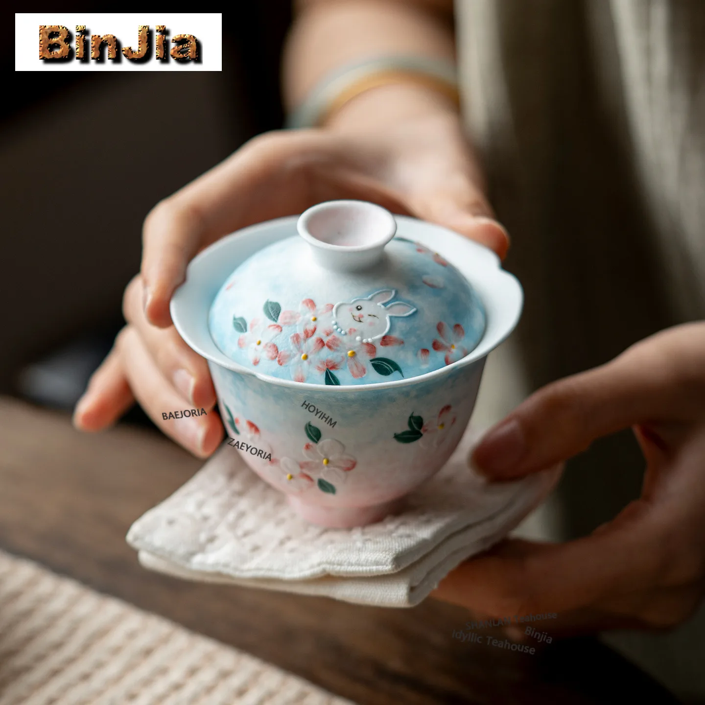 gaiwan-de-100ml-pintado-a-mano-con-diseno-de-flor-de-cerezo-y-conejo-tazon-de-te-japones-con-tapa-kit-para-preparar-te-juego-de-te-artesanal