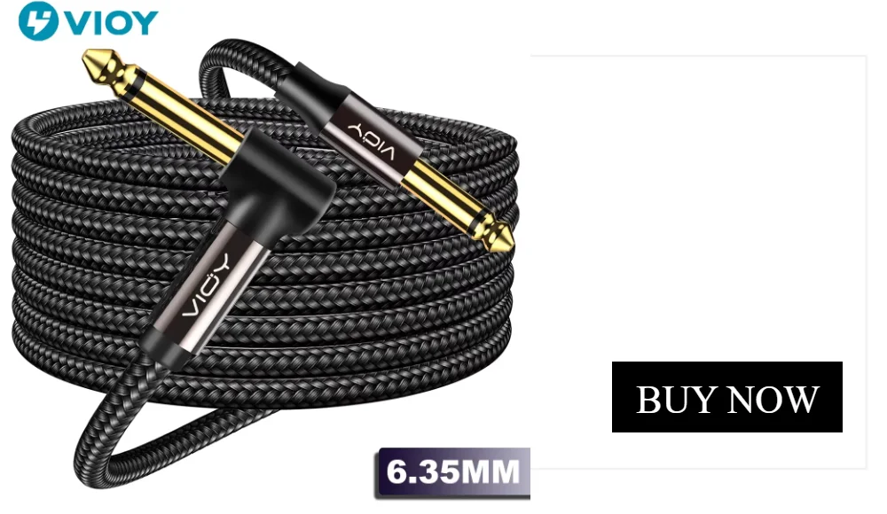 6.35mm To RCA Cable Dual 1/4 TS Male To Dual RCA Male Stereo Audio Cable for Guitar AV Receiver Speaker Amplifier Home Theater