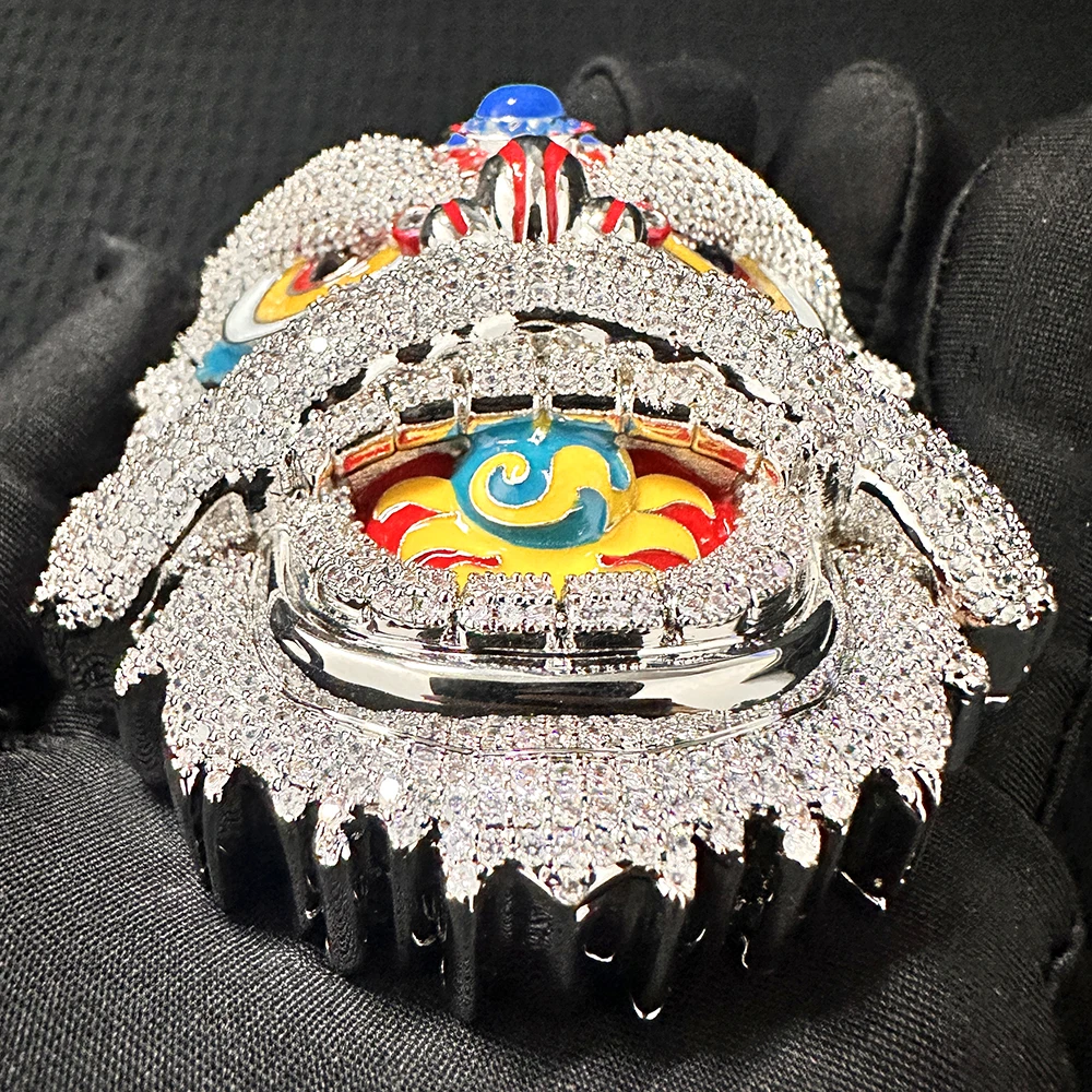 All New Noctilucent Lion Dance Iced Out Pendant Necklaces For Men Women Bling Zircon Bling Necklace Copper Jewelry Free Shipping