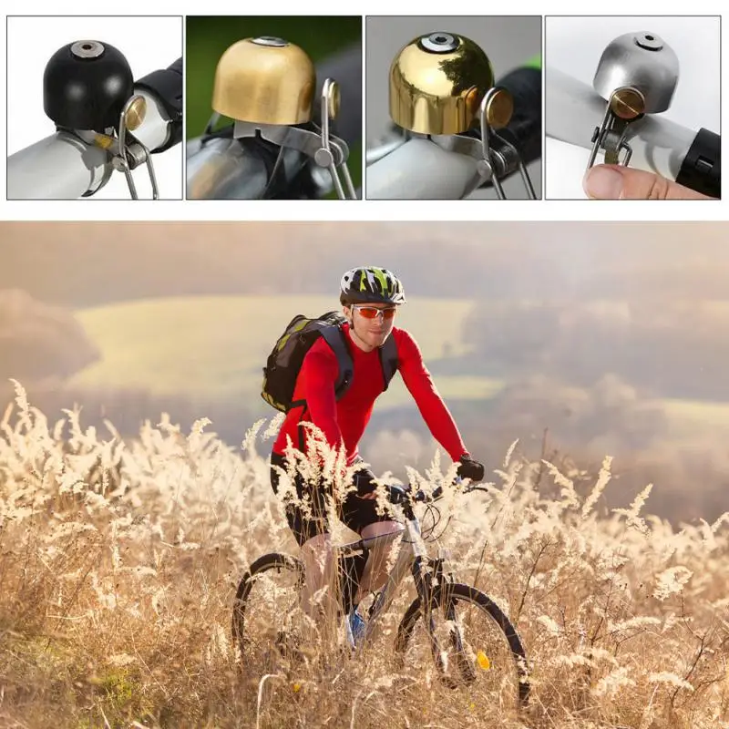 Mountain Bike Bell Compact And Portable Easy To Install Durable Copper Material Impressive Sound Retro Design Universal Bell