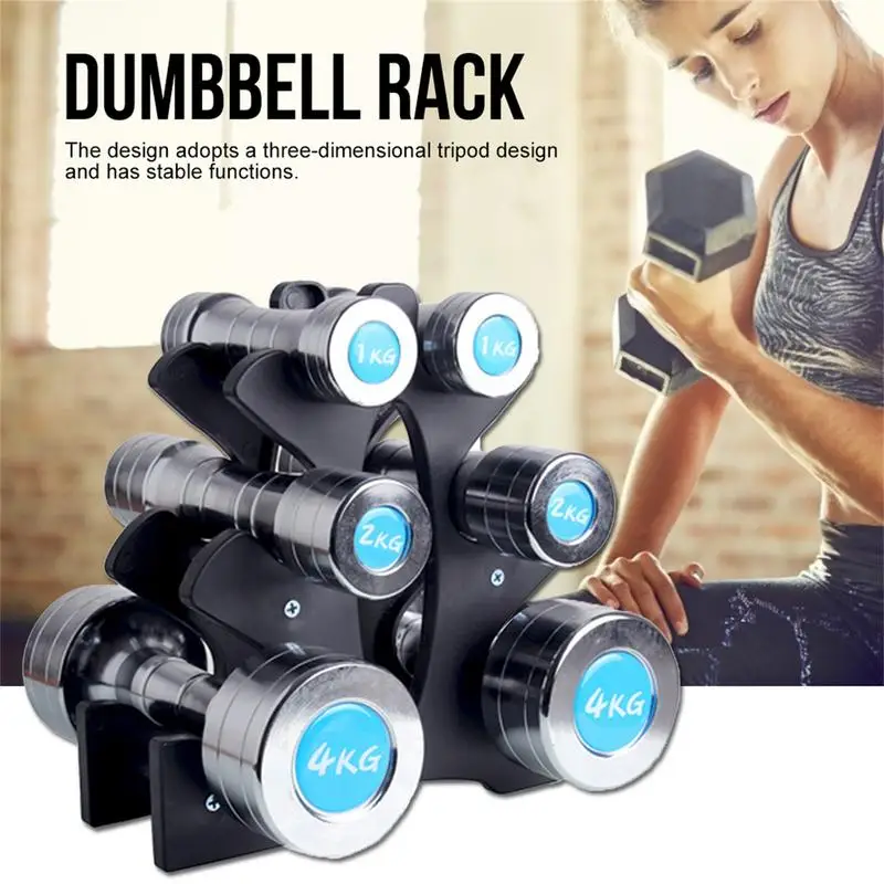 Gym Dumbbells Stand Multilevel Weight Storage Organizer With 3 Tires Portable Dumbbells Holder Stands For Home Gym Yoga Room