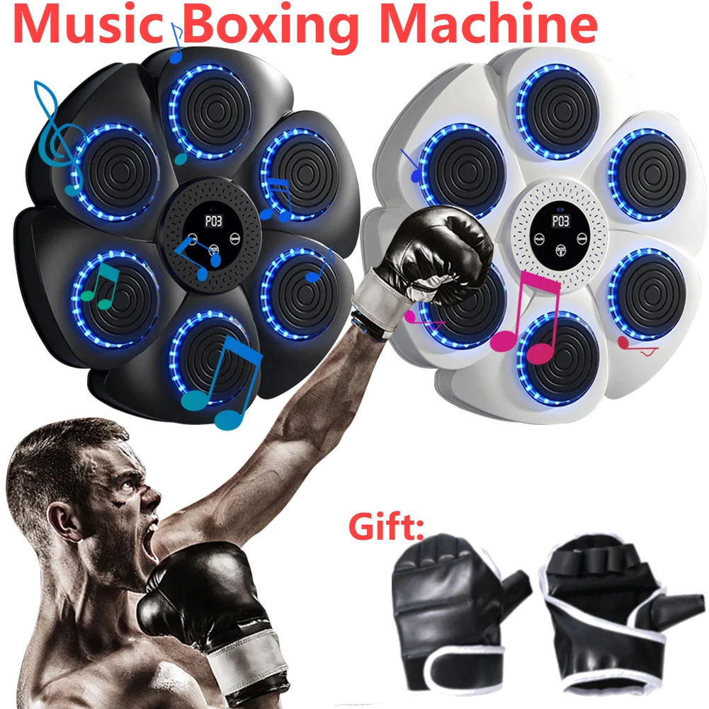 

Музыкальный боксерский аппарат, музыкальный боксерский перфоратор, настенный умный Bluetooth-совместимый боксерский аппарат, тип C, зарядка для детей и взрослых