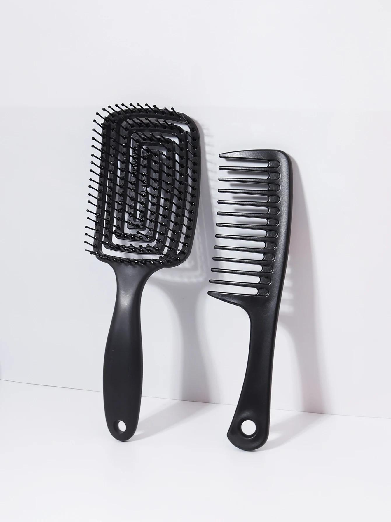 コームセット、通気性のあるヘアブラシ、幅広の歯の櫛、巻き毛、濡れた髪、乾いた髪に適しています、ホームサロン、本物の髪のウィッグに特化しています