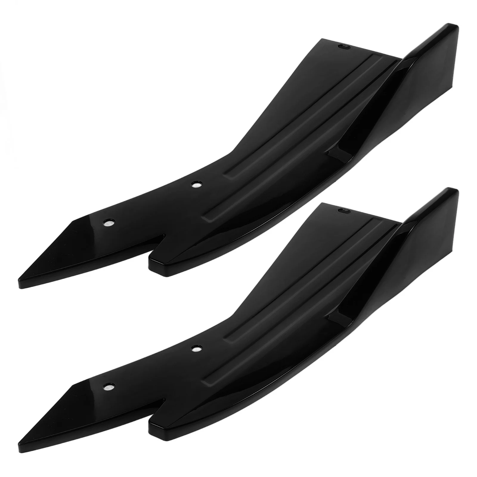 

1 Pair Bumper Diffuser Spoiler Abs Exterior Car Accessories Universal Fit Rear Bumper Splitter Auto Modification Car Rear