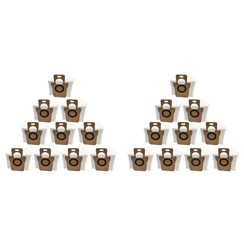 

ABUL-20PCS Сменные мешки для сбора пыли для робота-пылесоса Xiaomi Mijia Omni 1S X10+, аксессуары, запчасти для мешков для мусора