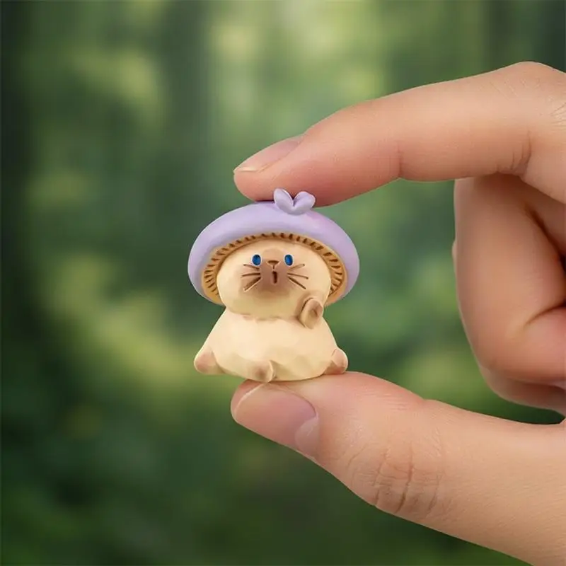 New Cartoon Fadcute Cat PAI Series Resin Figurine Ornament Premium Texture Holiday Home Decoration Model Toys Surprise Gifts
