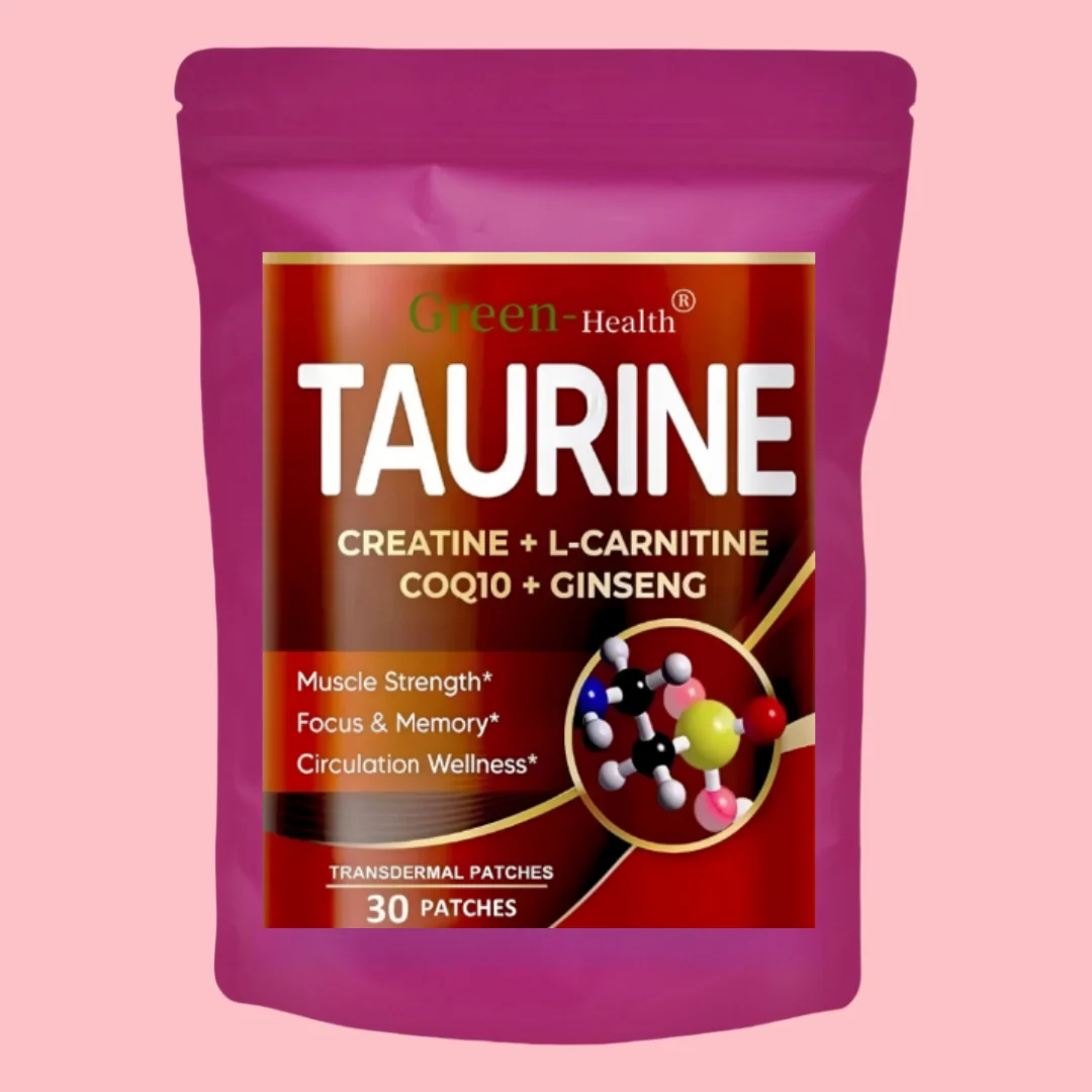 

Трансмические патчи Taurine, прочность мышц, фокус, память -30 патчей, поставка на один месяц