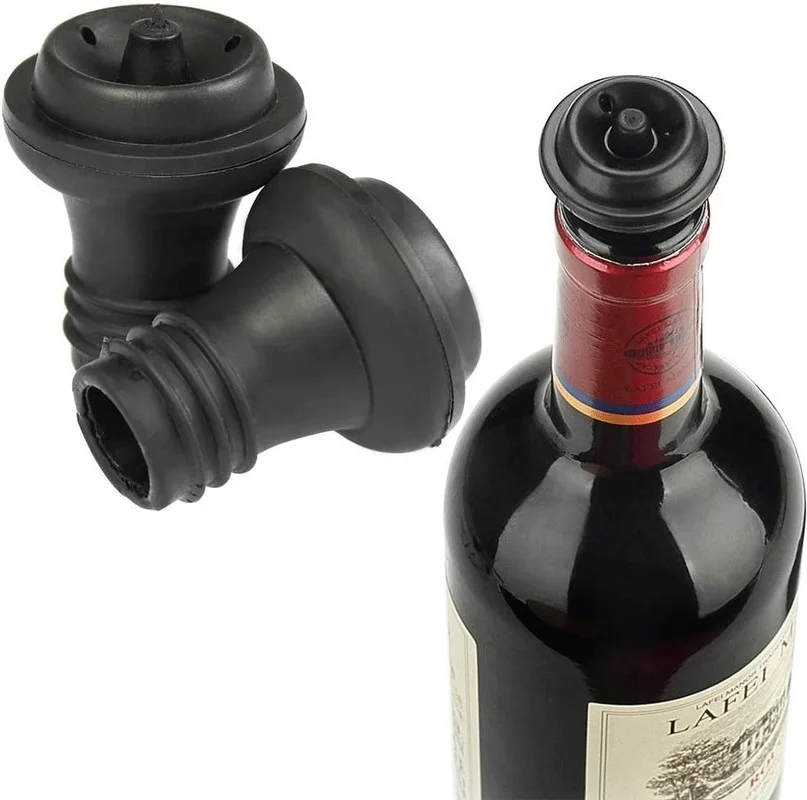 Wine Stoppers for Wine Saver Vacuum Pump Preserver Grade Rubber Wine Stopper Keep Your Wine Fresh Bottle Cap Sealer for Home
