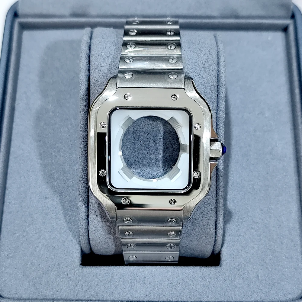 33.5mm NH05 Ladies' Square Watch Case Stainless Steel Case For NH05 Movement Case Fit 23.5mm Dial NH05/06 Movement Accessories
