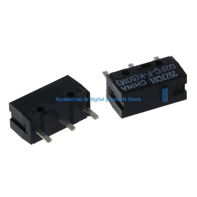 77JD 2/10Pcs Original Mouse Micro Switch Micro Button Blue Dot D2FC-F-K Switches