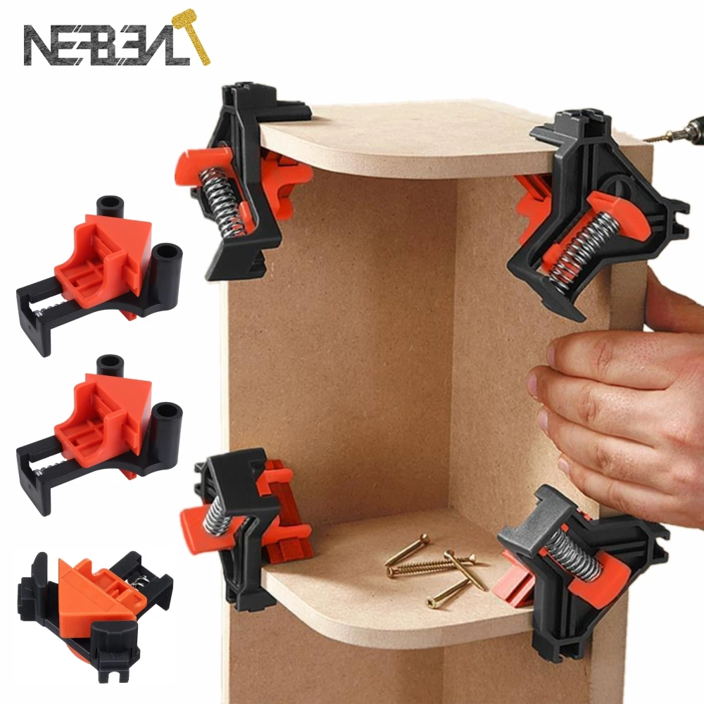 

60° /90°/120° Angle Clamps Corner Woodworking Clip Right Angle Fixer Clamp with Adjustable Hand Tools for Taper,T Joints,Plate