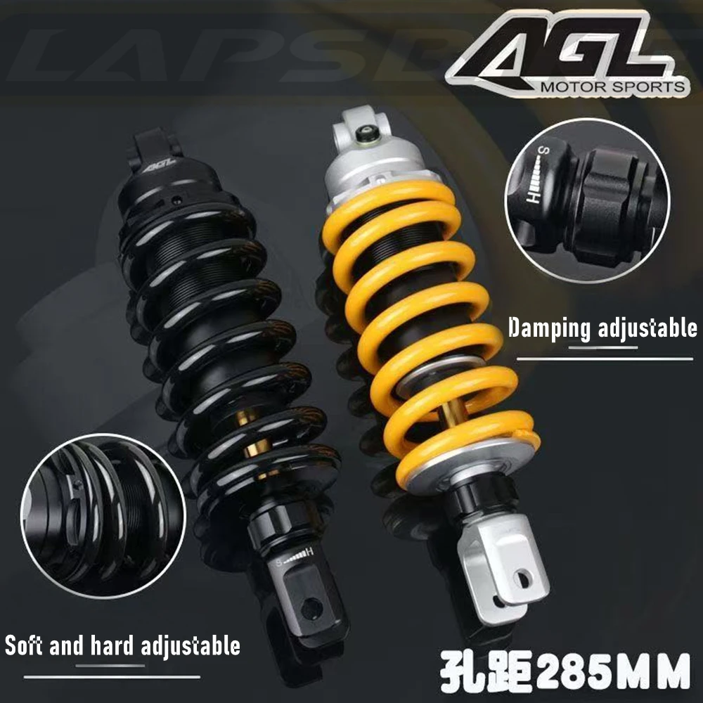 11mm Spring 285mm Motorcycle Rear Shock Absorber Damping Adjustable For Honda Kawasaki Yamaha HUSKY/DRG/MMBCU/KRV/FORCE/MBP150