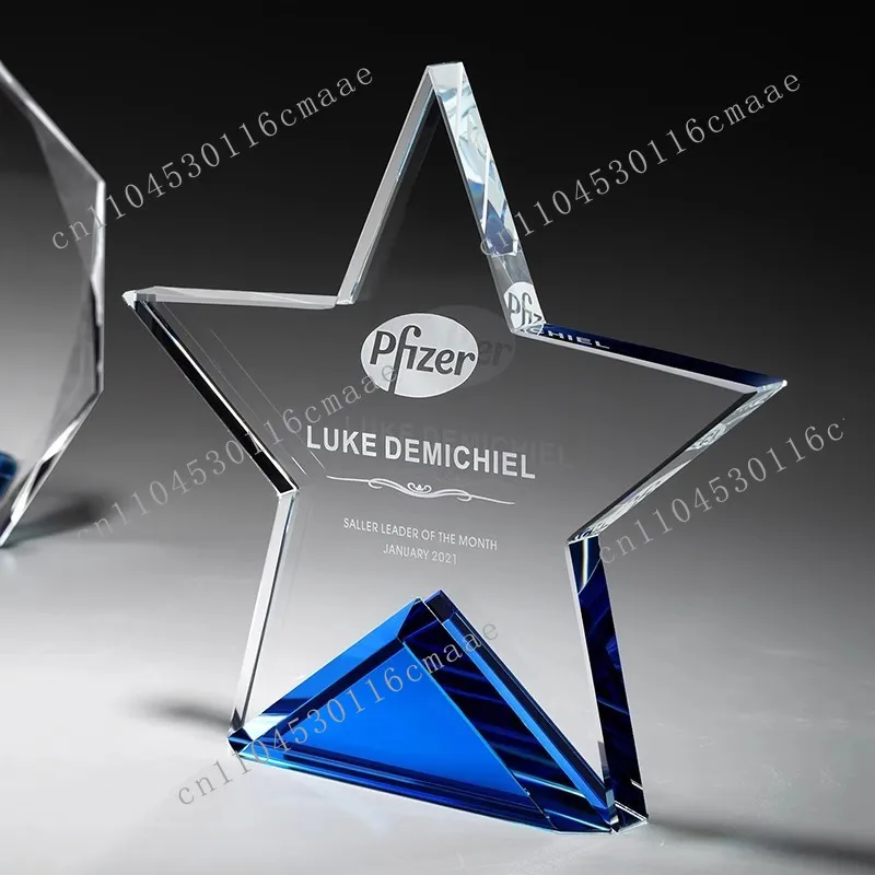 Trophy  Creative Medal Engraving Customized Transparent Trophy Children's Excellent Employee Retirement Souvenir