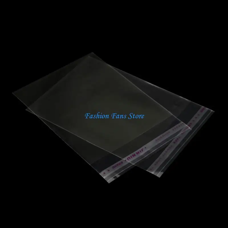 100ps واضح الذاتي لاصق الكثير DIY مجوهرات ختم أكياس بلاستيكية 8x12 سنتيمتر 3.1 "x 4.7" #2