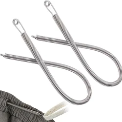 2PCS New Easy threaders Drawstrings Replacement Metal Rope Threader Needle Stick Versatile Spring Drawstring Threader for Pants