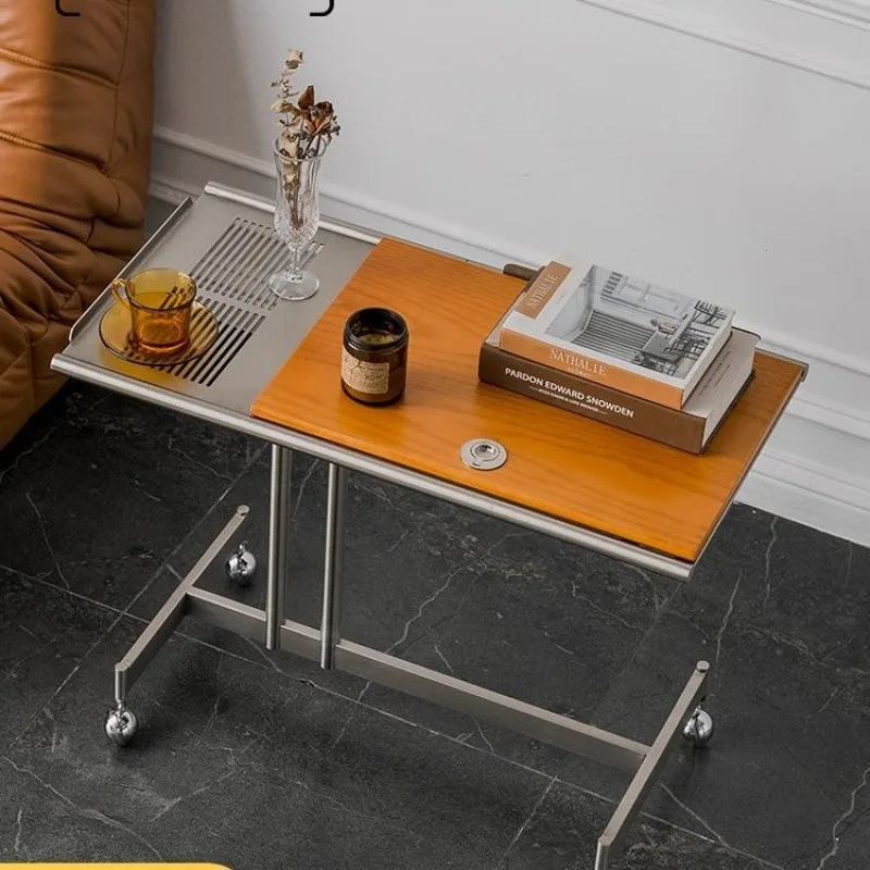 

Designer removable lifting table simple retro solid wood desk home sheet music stand sofa side table