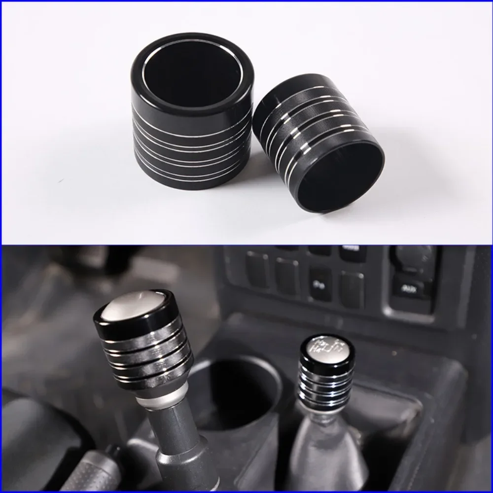 Aluminum Alloy Car Shift Head Sleeve Ring Trim For Toyota FJ Cruiser 2007-2021 Car styling Interior Accessories