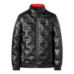 Winter Jackets Men Bright Parka Thickened Warm Waterproof Jackets Male Down Coats Mens Clothing