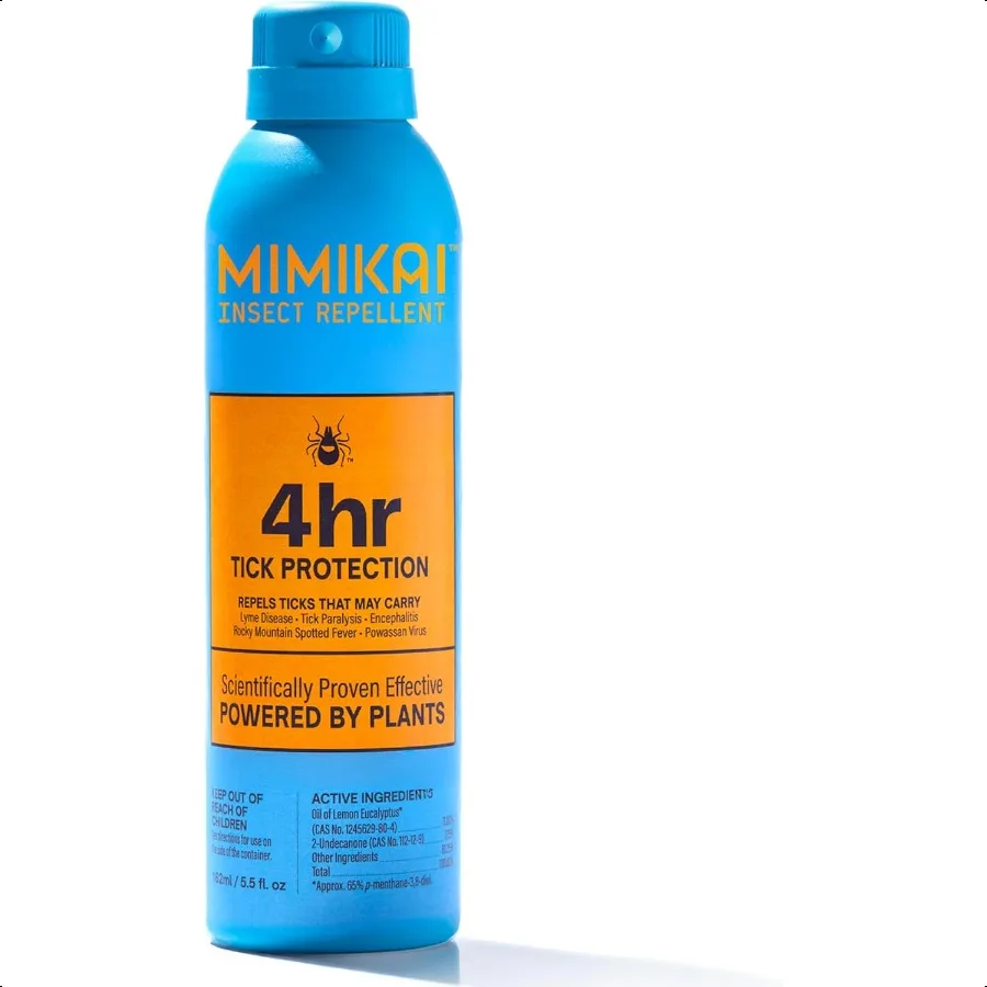 

Спрей от клещей DEETFree для использования на коже и на открытом воздухе, нетоксичный растительный уход за кожей, 5,5 унции