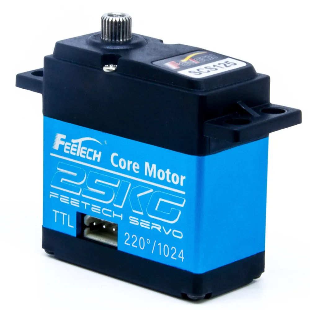 Feetech SCS125 Smart Servo Serial Digital Bus Servo 25KG 20kg.cm Alto Torque com 3 Portas para DIY Robot LX-224