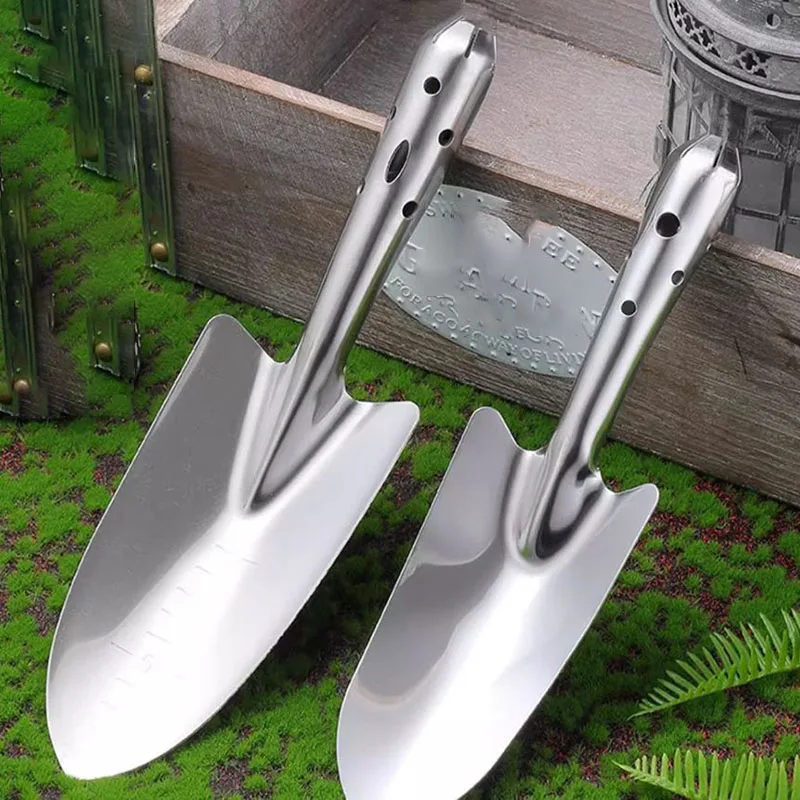 Stainless Steel Trowel for Garden Soil Aeration, Potting, Vegetable Harvesting, and Flower Planting