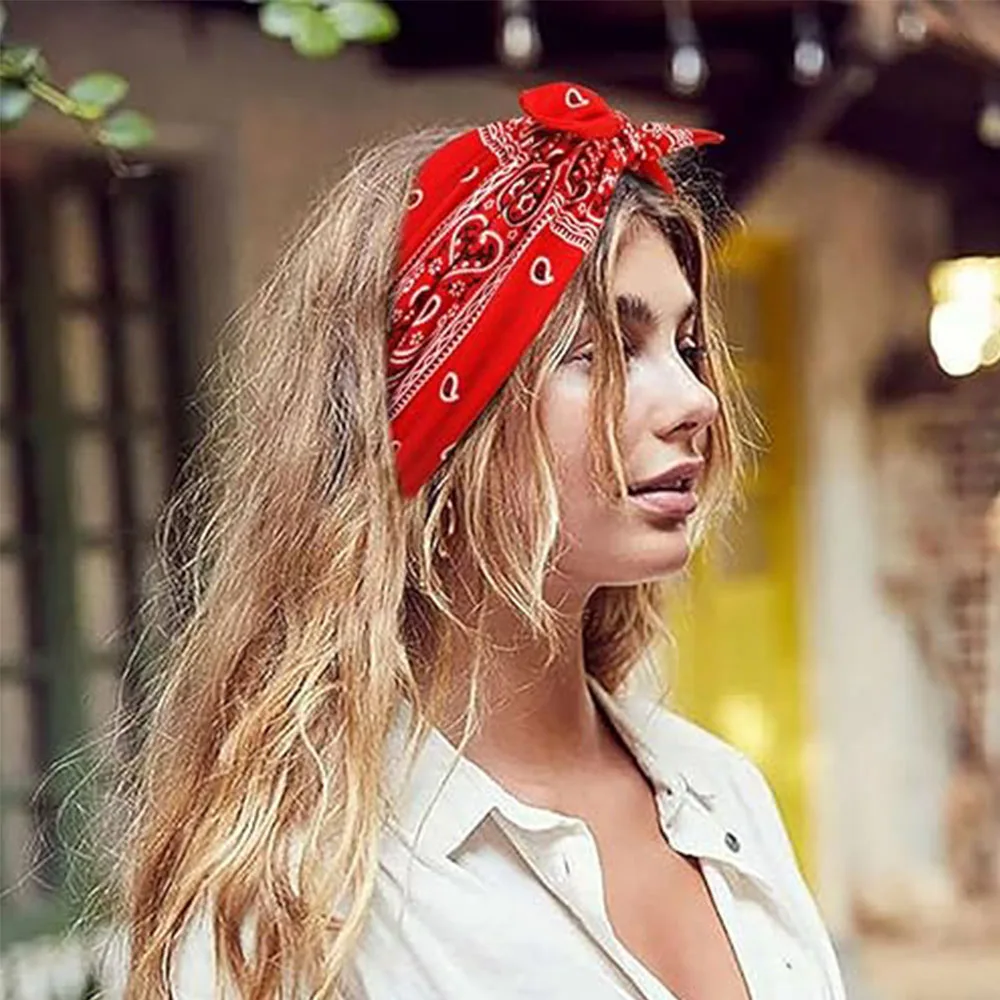 1/6 Packs Bow Headbands for Women Extra Wide Head Bands for Women’s Hair Non Slip Headwraps Workout Turban Hair Accessories