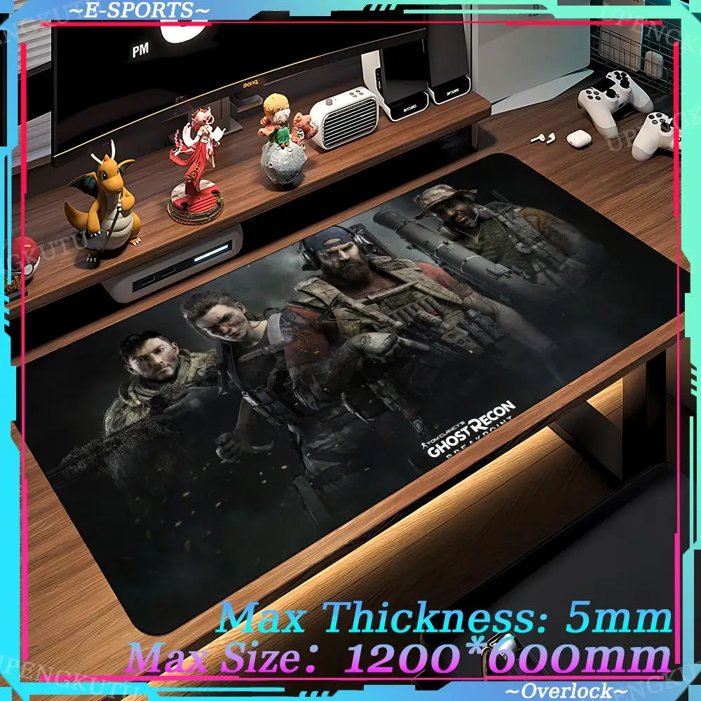 T_tom_Clancy_Ghost_Recon Mouse Kawaii Pad Oversized Game accessories Gaming Floor mats Cute desktop accessories