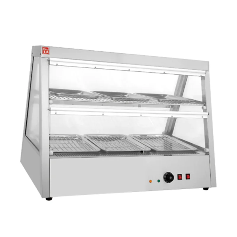 Commercial Stainless Steel Thermal Cabinet Electric Powered Uniform Temperature Control Food Displaypromote sales