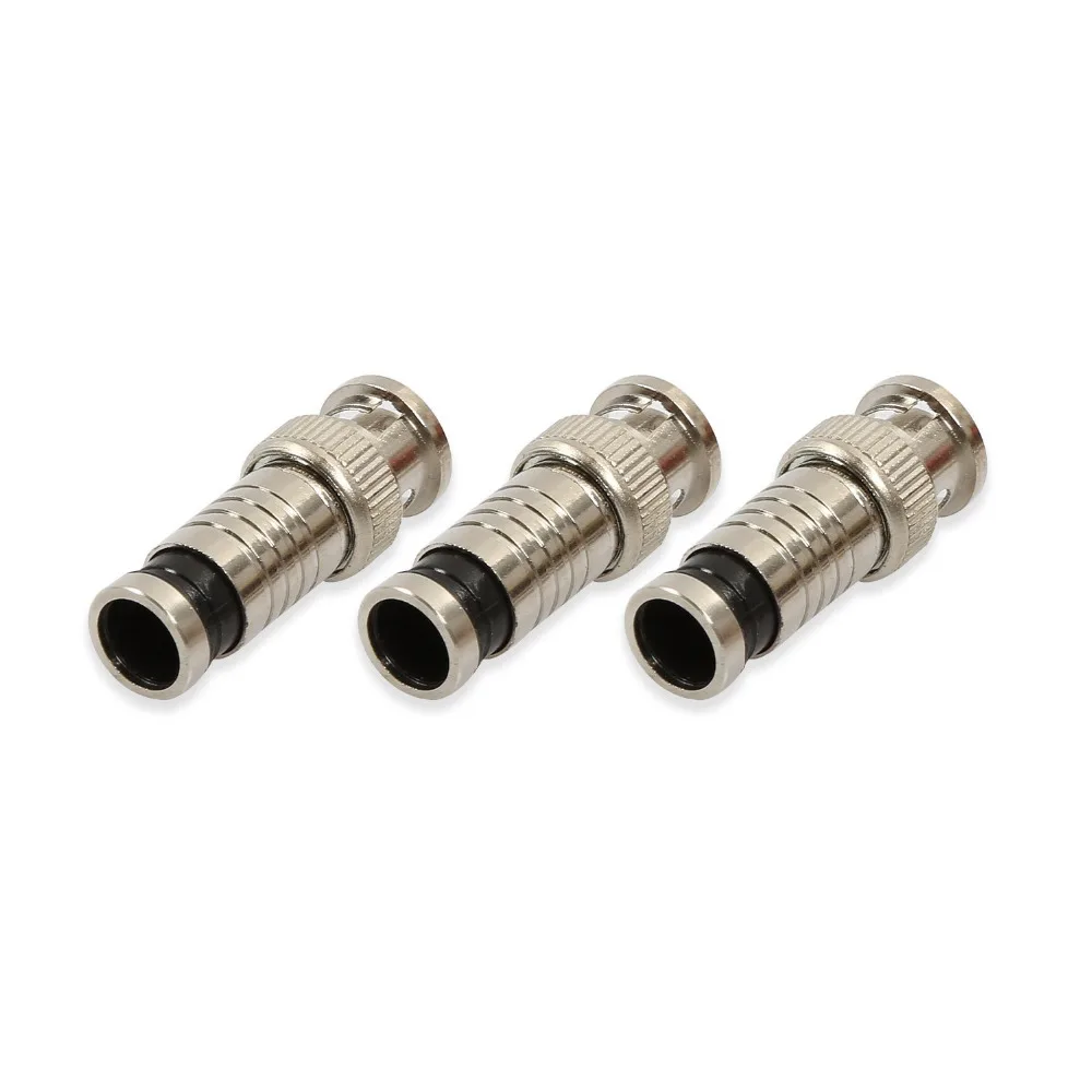 20pcs Hot Selling 10PCS/lot BNC Connector Compression Connector Jack for Coaxial RG59 Cable CCTV Camera Accessories