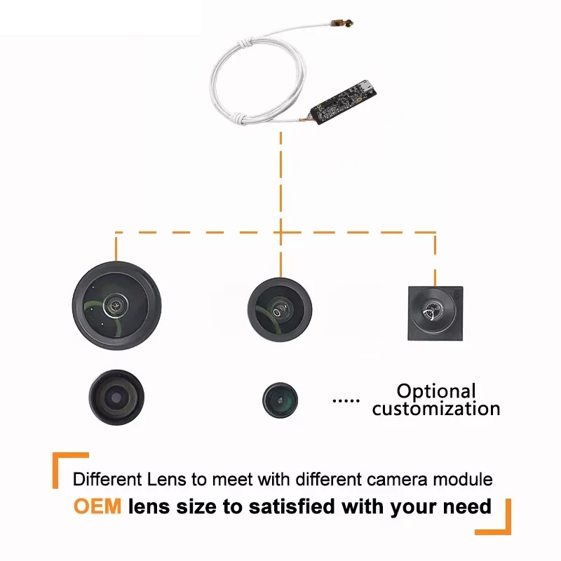 Mini 6mm OV9734 Sensor Side View Endoscopy Ca-mera 720P    Ca-mera Module 3.9mm