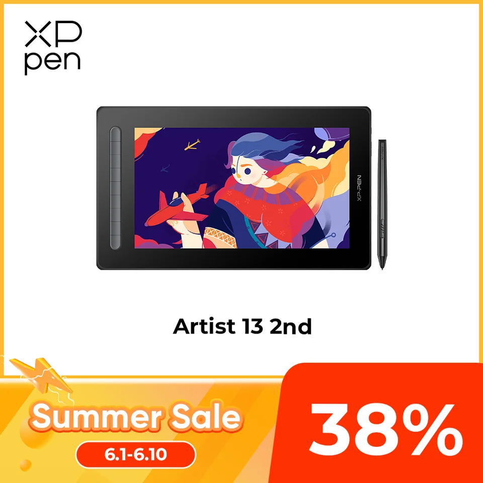 XPPen Artist 13 2nd Gen Graphic Tablet Monitor with 130% sRGB 9