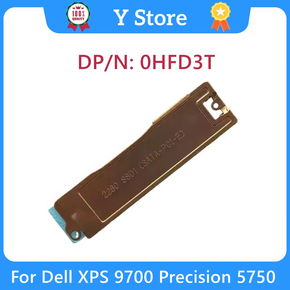 

Y Store Новый оригинальный 0HFD3T HFD3T для Dell XPS 9700 Precision 5750 M.2 2280 SSD, радиатор, кронштейн для жесткого диска, быстрая доставка