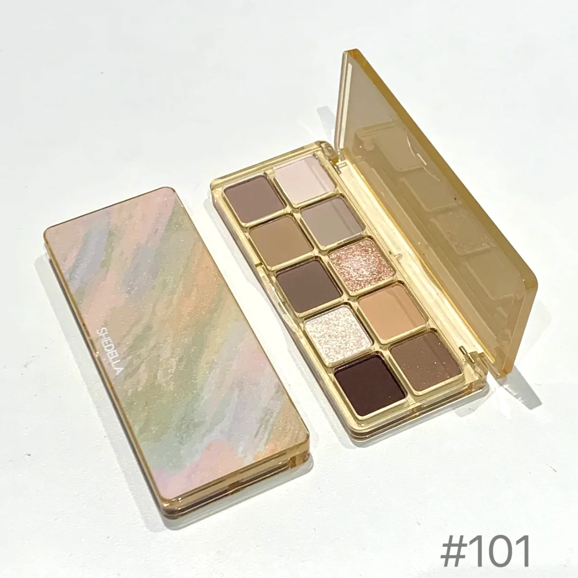 Shedella 10 Color Dream Eyeshadow Plate Macaron Colorful Matte Powder Eye Shadow Disk Sequins Makeup