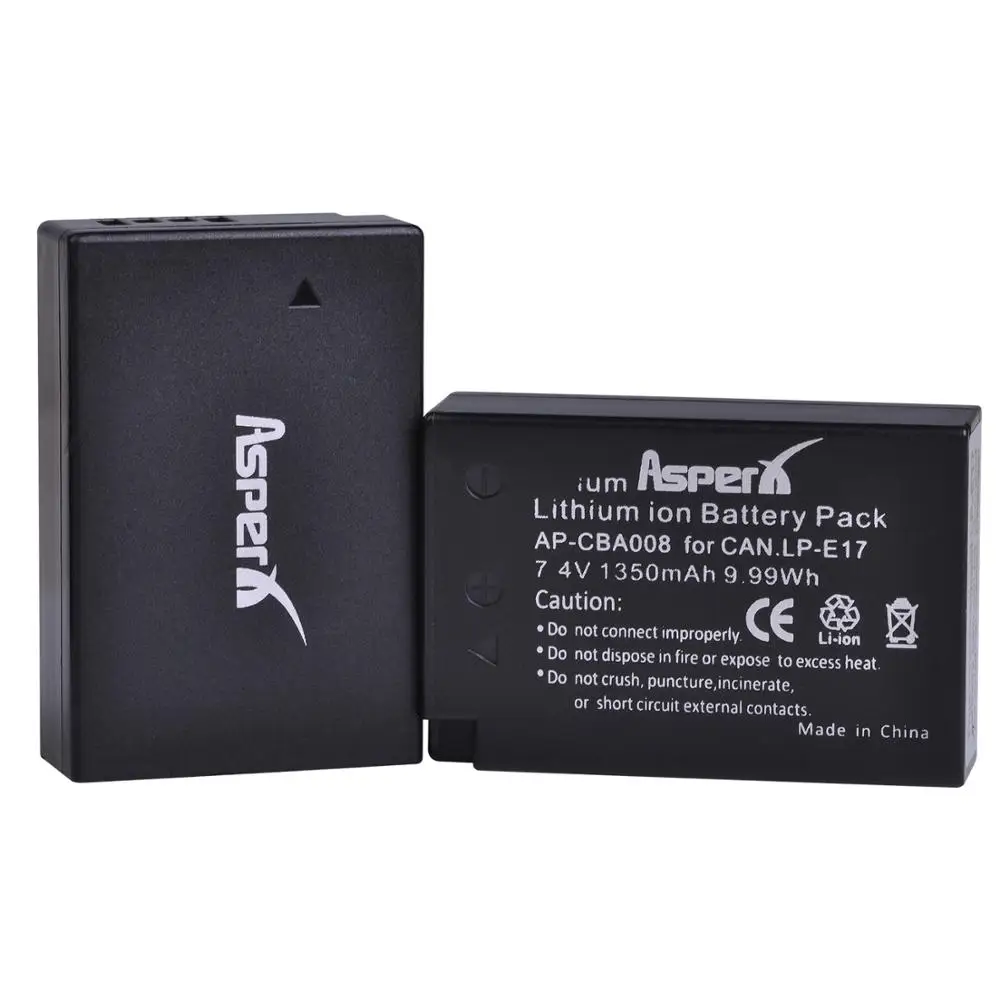 1350mAh LP-E17 LP E17 E17 카메라 배터리 + LCD 듀얼 USB 충전기 캐논 EOS M3 M5 M6 750D 760D T6i T6s 800D 8000D 키스 X8i