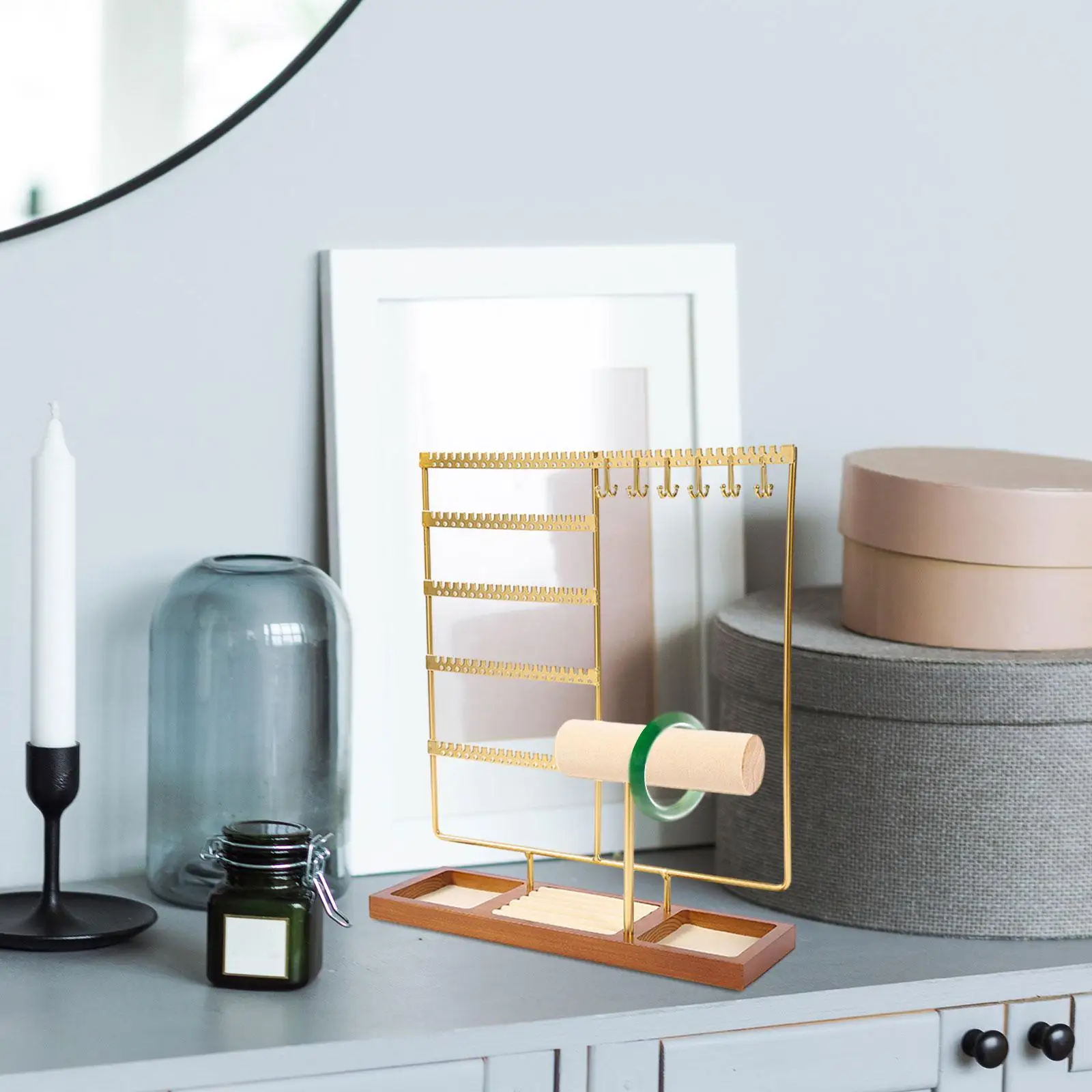 

Органайзер для ювелирных изделий, подставка для ювелирных изделий, витрина, столешница, стеллаж для выставки товаров, держатель для ювелирных изделий для прямой трансляции, реквизит для ювелирных изделий