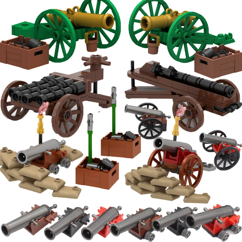 Medieval Napoleonic War Soldiers Figures Military MOC Building Block Knights British French Fusilier Rifles Weapons Kids Toy B08