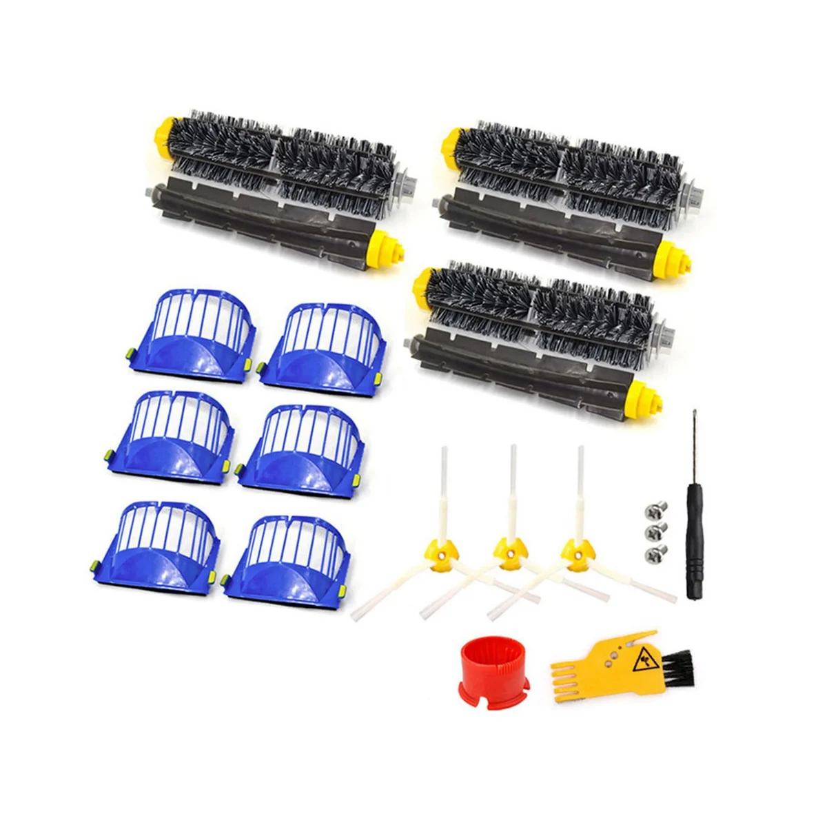 Untuk 600 seri 605 615 616 620 621 631 651 650 690 Filter HEPA sisi utama sikat penyedot debu robot bagian