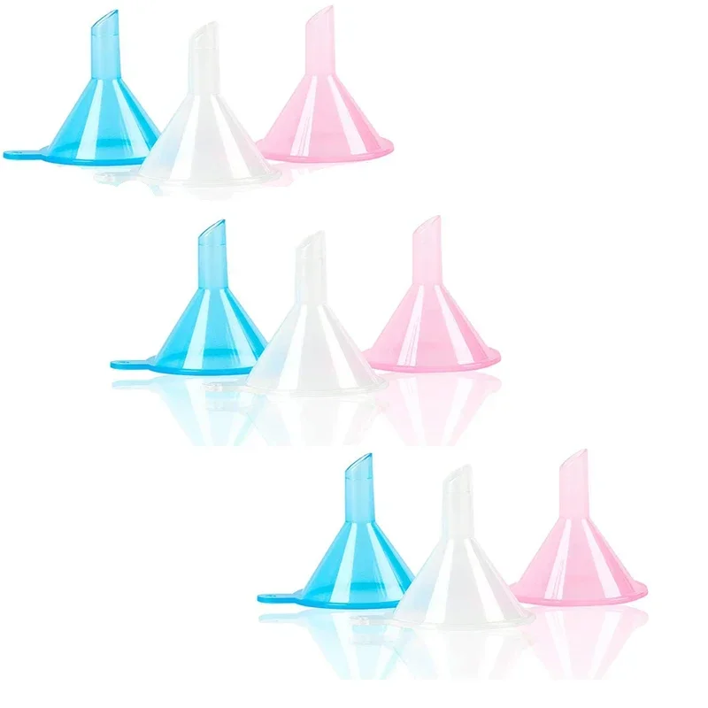 100Pcs Plastic Mini Funnel Distribution Tools For Sand Art Perfume Spice Powder Essential Oil Recreational Kitchen Perfume