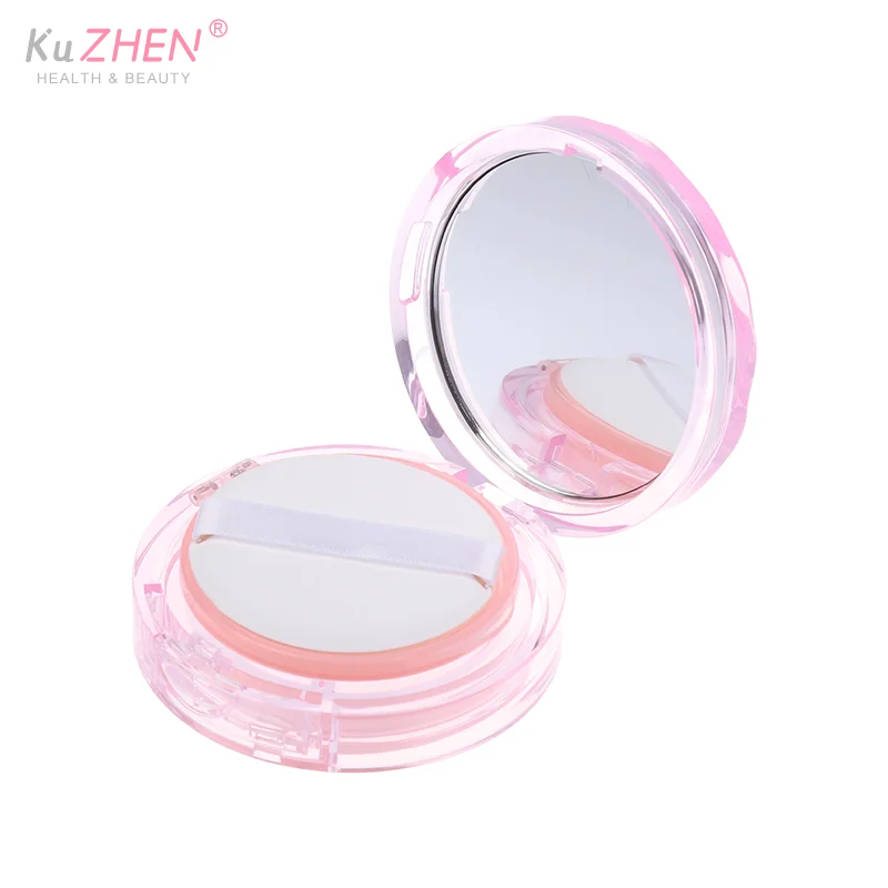 1PC Lege Luchtkussen Bladerdeeg Doos Draagbare Foundation DIY Doos Met Spiegel Bb Crème Cosmetische Case Container Met Spons Make-up Gereedschap