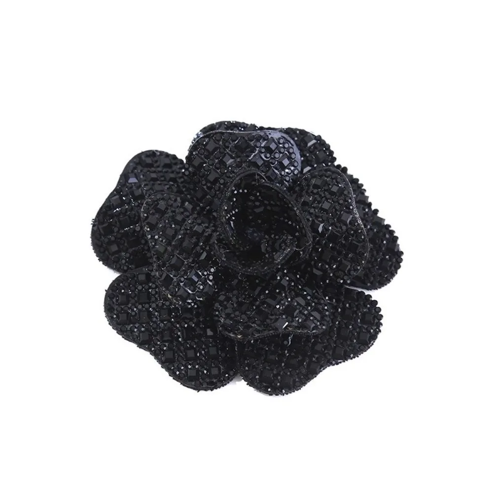 3D Design Rhinestone Flower Patches Embellishment Badge Corsage Style Flower Brooch Patches DIY Craft Self-Adhesive