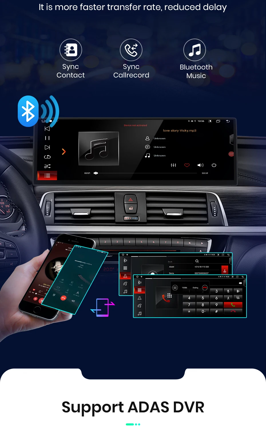 Junsun 14,9 "8 + 256 GB Drahtlose Carplay Android Auto Multimedia Auto Radio Für BMW 3 4 Serie F30 f31 F32 F33 F34 F36 2013-2018 – Detail 17