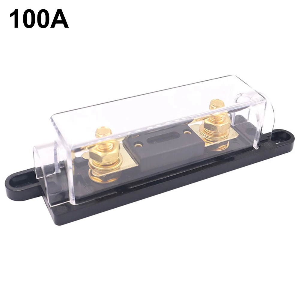 

Reliable Fuse Holder with Removable Clear Plastic Insulating Cover for Automotive Fusible Link 100 150 200 250 300 Amp