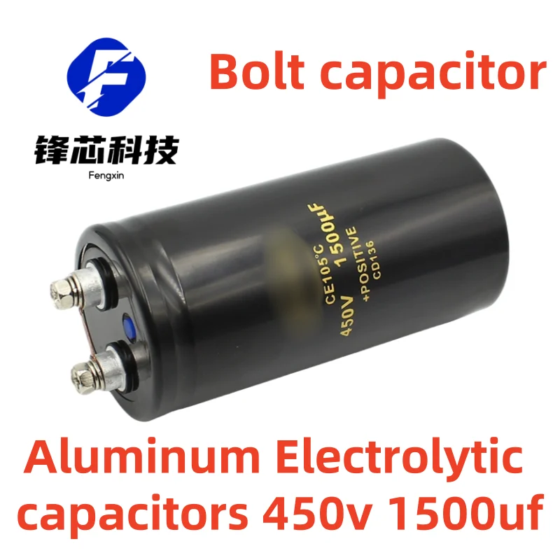 

450v 1500uf 50x105 Inverter Welder Screw Foot Aluminum Electrolytic Bolt Capacitor