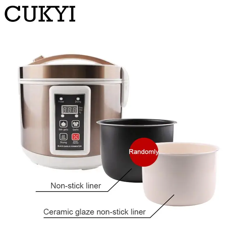 110V/220V 6L Intelligent Black Garlic Fermenter Yogurt Wine Maker Digital Control Fermentation Non-stick Stainless steel Liner