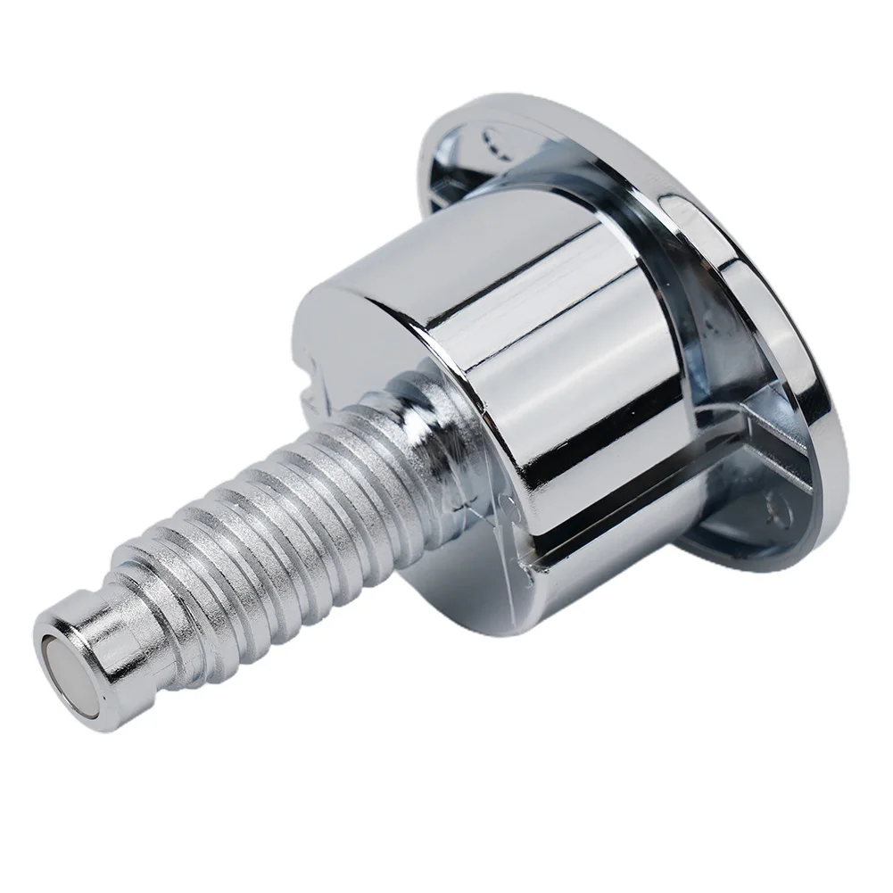 

Water Saving Toilet Flush Button with Dual Functionality for Cistern Tank Easy Hand Installation Chrome Plated