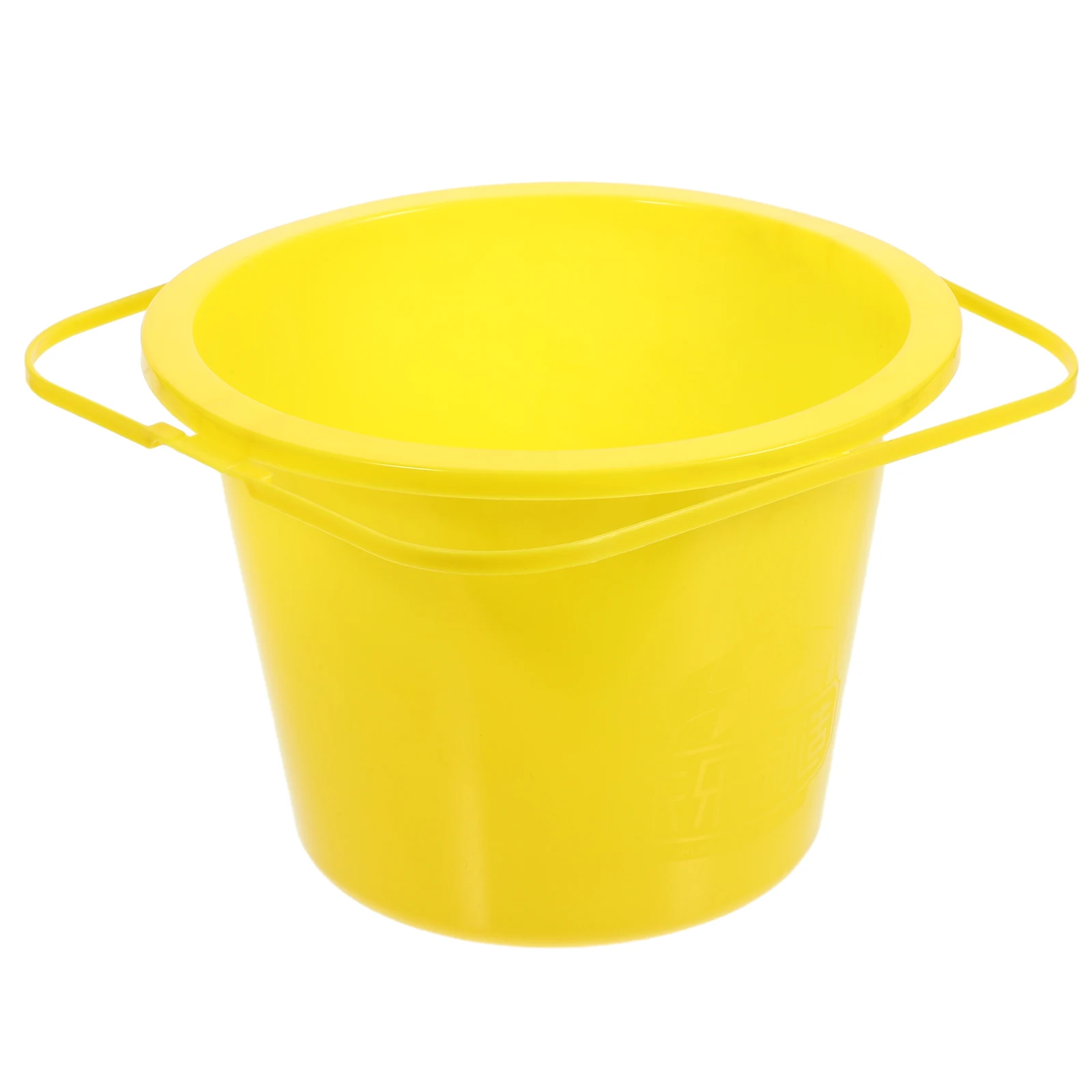 

Round Plastic Beach with Handle for Paint Storage Container Small Empty Paint Bucket Outdoor Cleaning Home Daily Use Practical