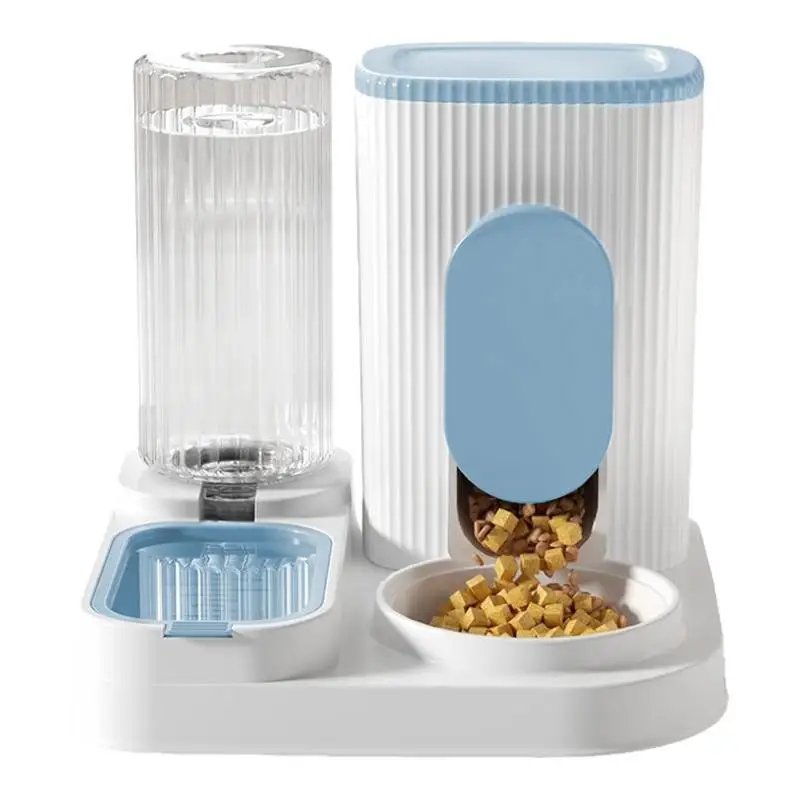 

Auto Cat Feeder Dog Feeder Water Food Dispenser Large Capacity 2 In 1 Pet Supplies With Removable Food Bowl Water Bowl For Puppy