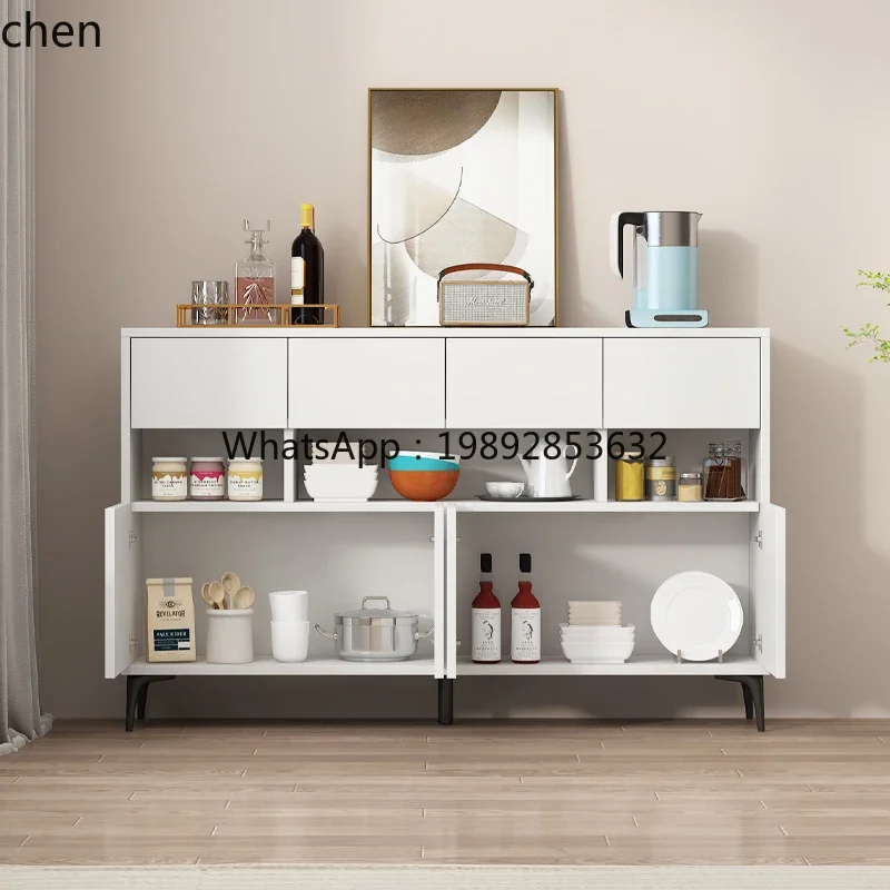 AB  modern simple solid wood dining side cabinet partition integrated wall tea cabinet kitchen locker