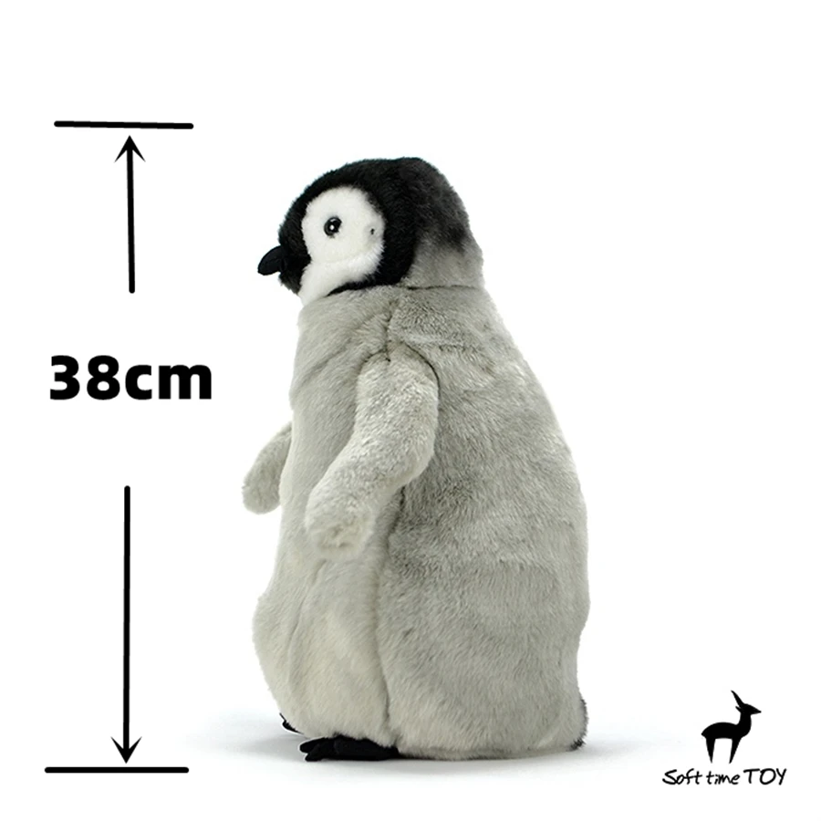 Baby Penguin High Fidelity Anime Cute Plushie Emperor Penguin peluche animali realistici simulazione bambola di pezza Kawai Toy Gift