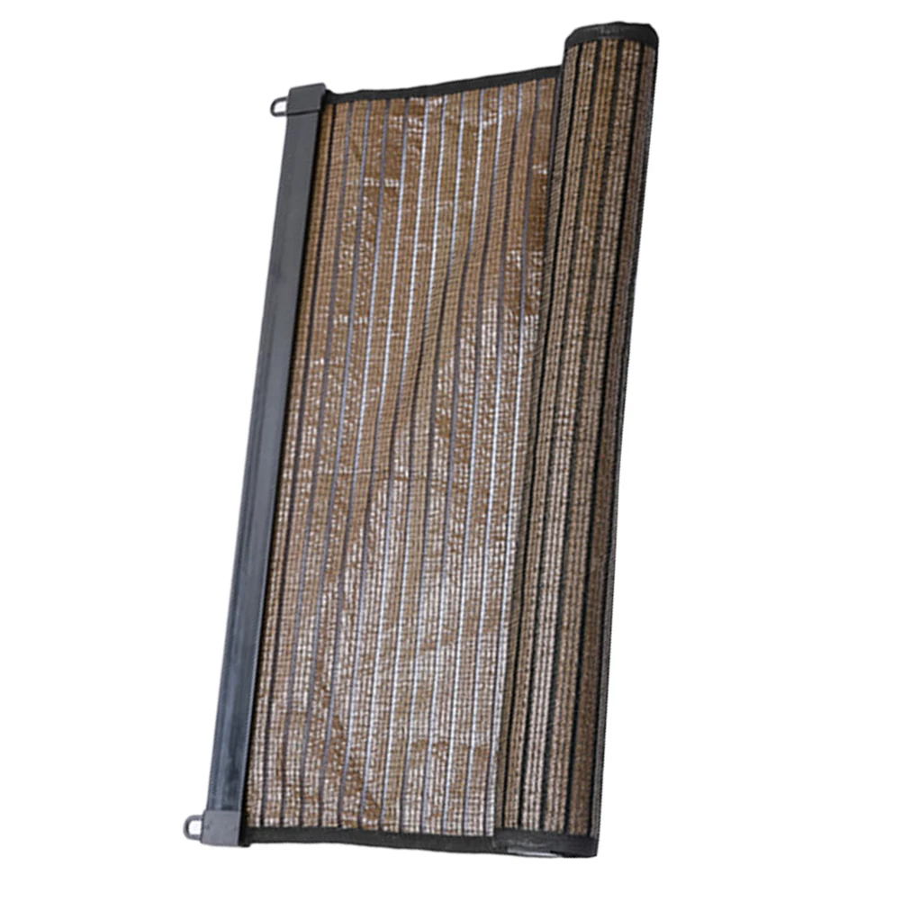 

1pc Roller Blinds Blackout Shades Brown Window Curtain Sunshade Breathable Shutters Heat Insulation Cooling Easy Install Office